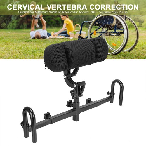 Adjustable wheelchair headrest - wheelchair,