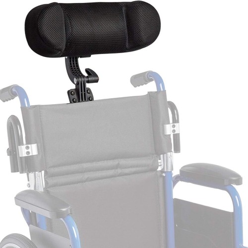 Adjustable wheelchair headrest - adjustable,