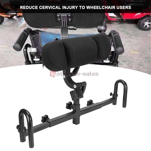 Adjustable wheelchair headrest - adjustable,