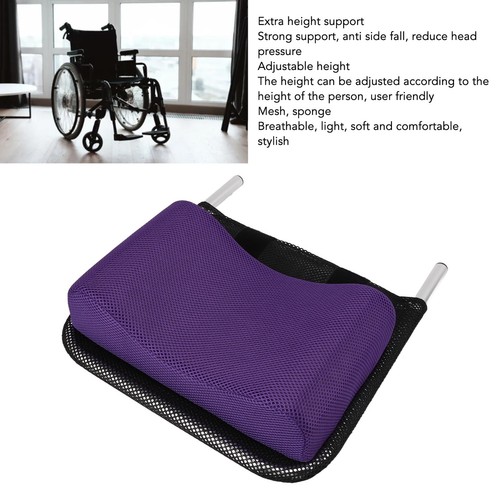 Adjustable wheelchair headrest - adjustable,